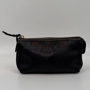 Dooney & Bourke Black Leather Make-up Bag / Small Purse